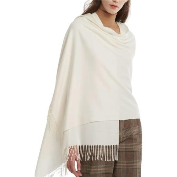 Womens Pashmina Shawl Wraps Cashmere Feel Winter Scarf Soft Warm Blanket - Picture 4 of 7